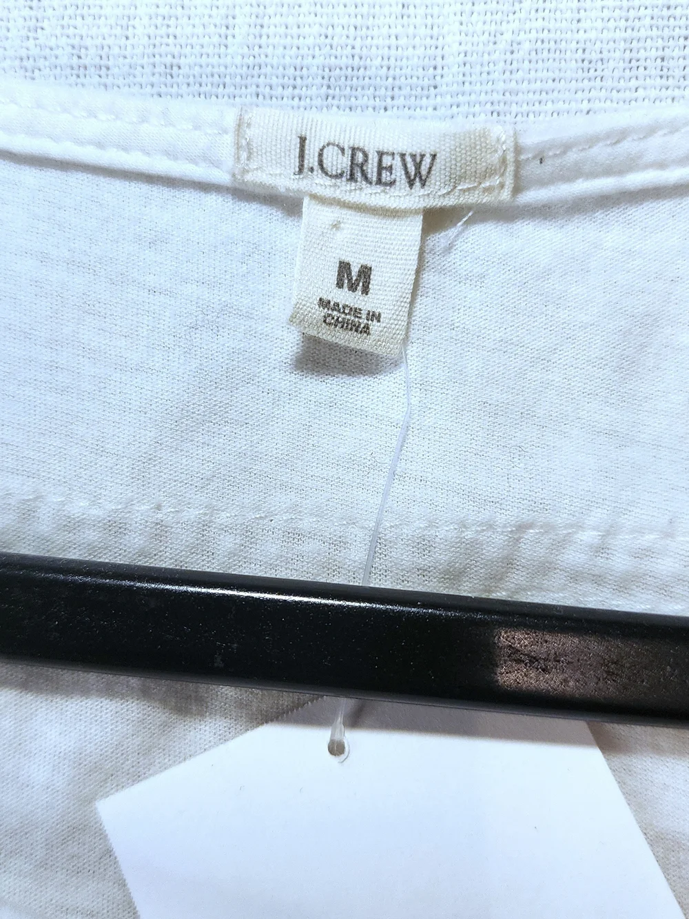 J. Crew White Crochet- Tank